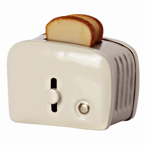 Maileg Miniature Toaster & Bread Off White