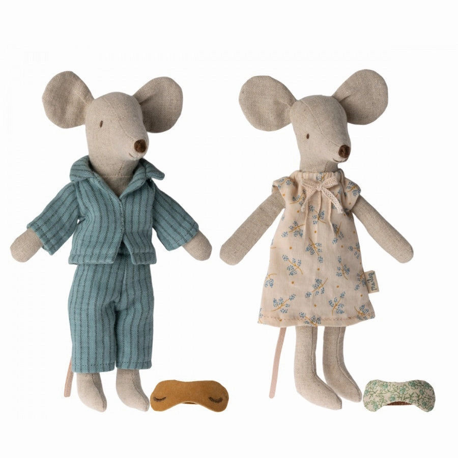 Maileg Mum and Dad Mice in Cigarbox