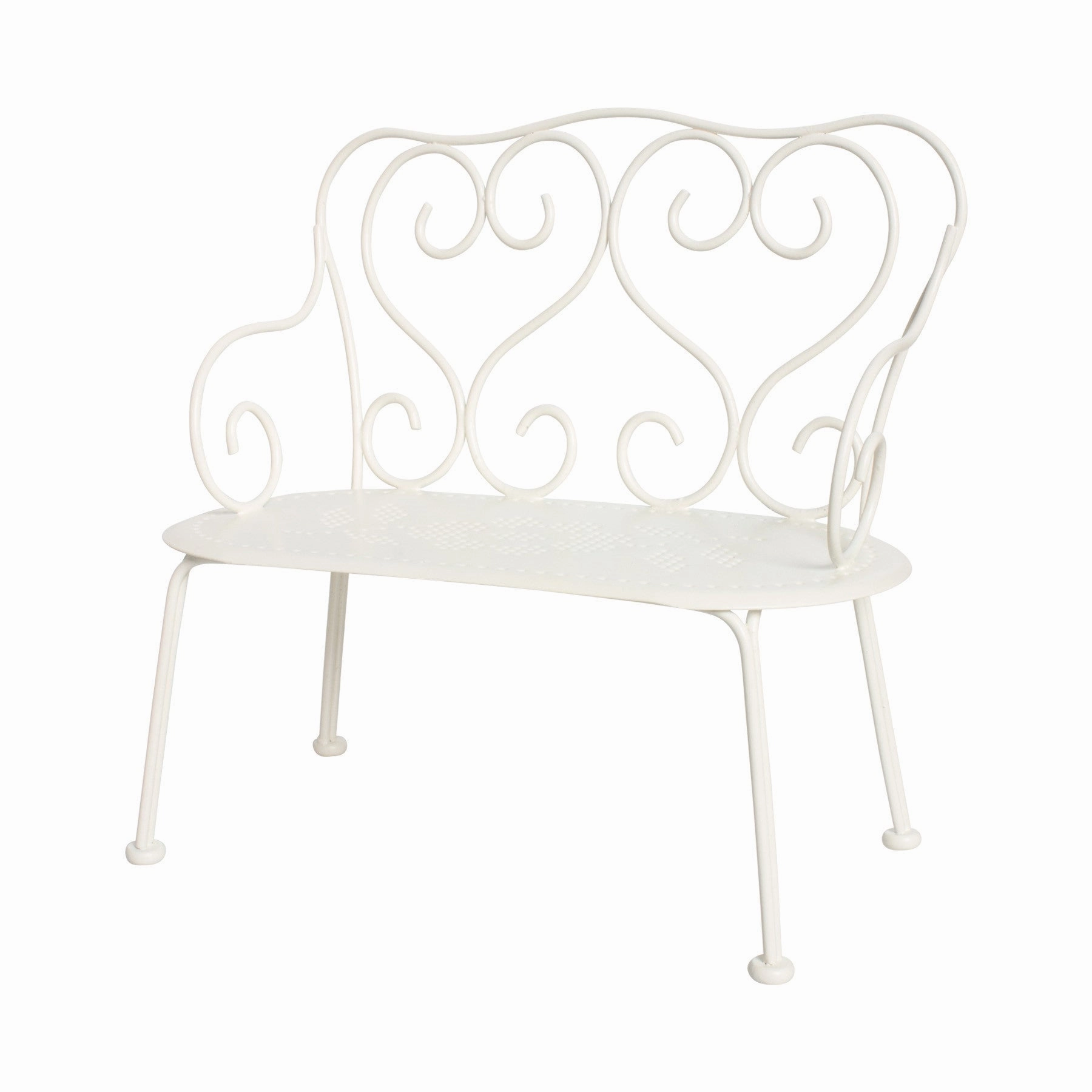 Maileg Off White Mini Romantic Bench