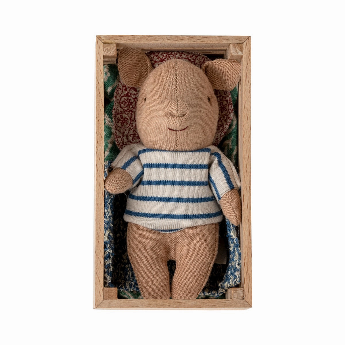 Maileg Pig in Box, Baby - Boy