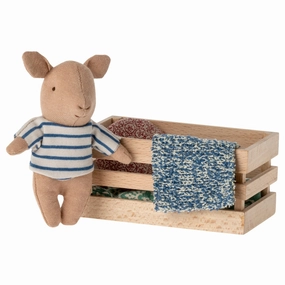 Maileg Pig in Box, Baby - Boy