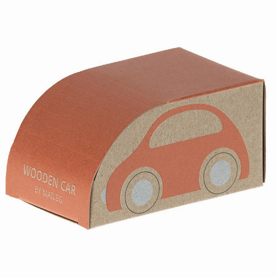 Maileg Wooden Car - Coral