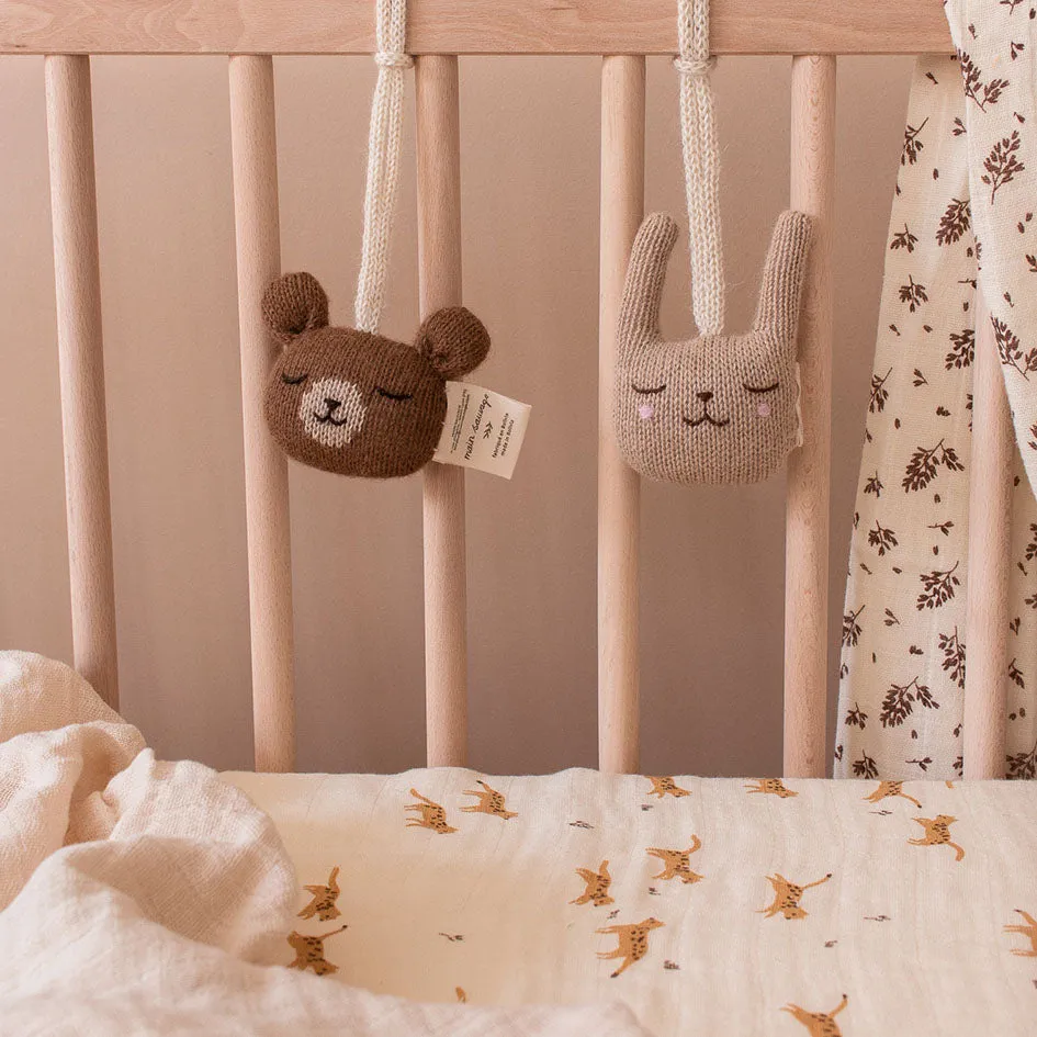 Main Sauvage Baby Gym Toy - Hanging Rattle - Teddy