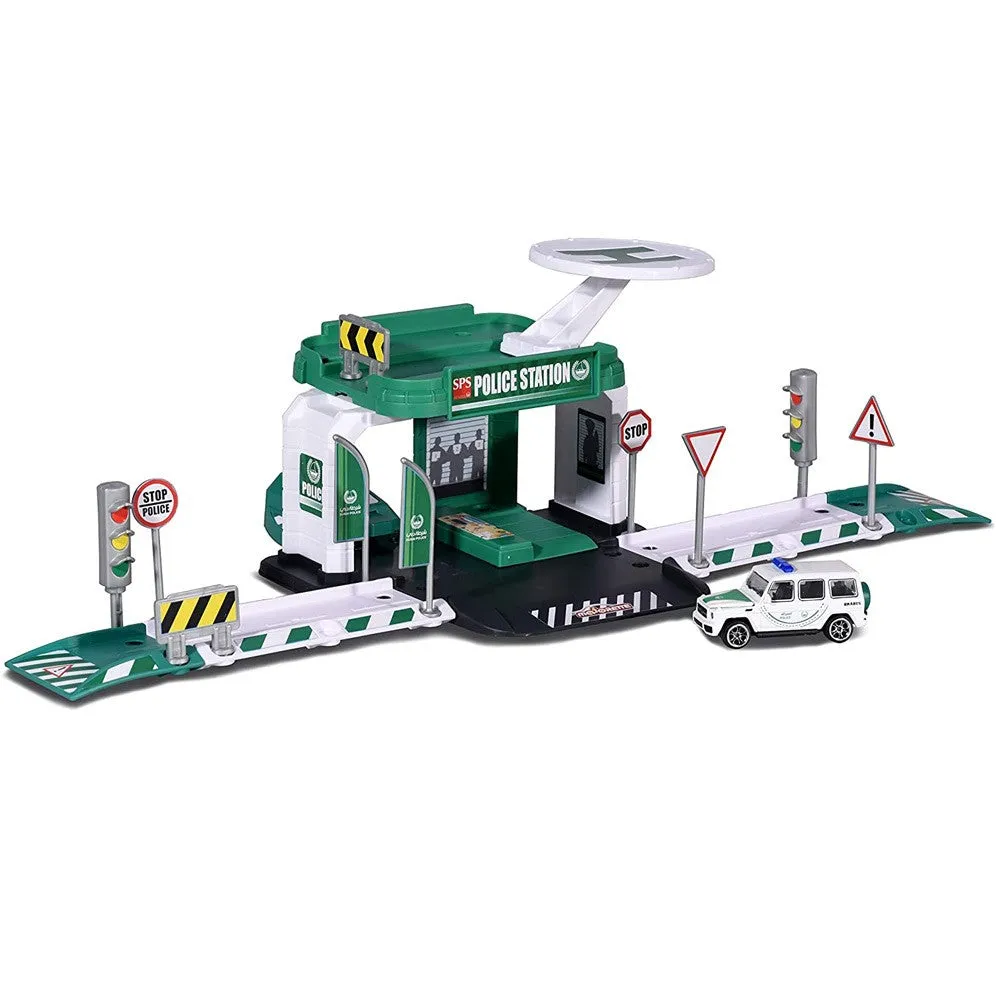 MAJORETTE - DUBAI POLICE STATION W/ 1 CAR
