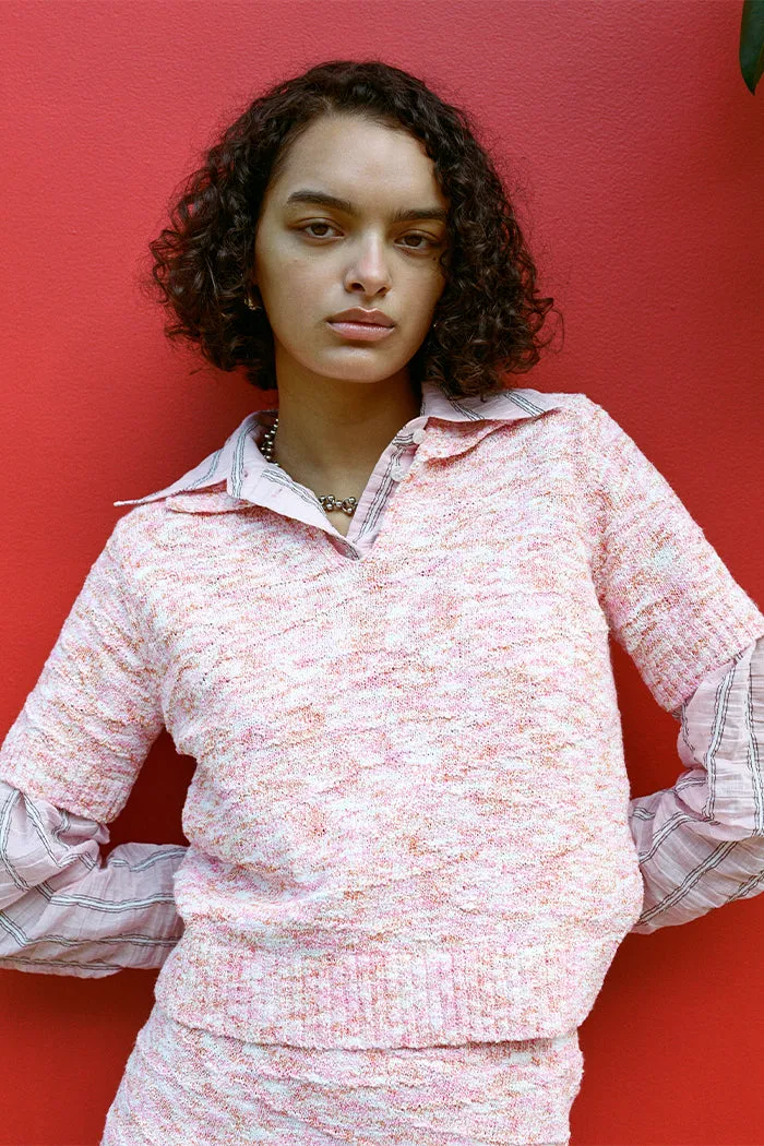 Marfa Polo Knit Pink