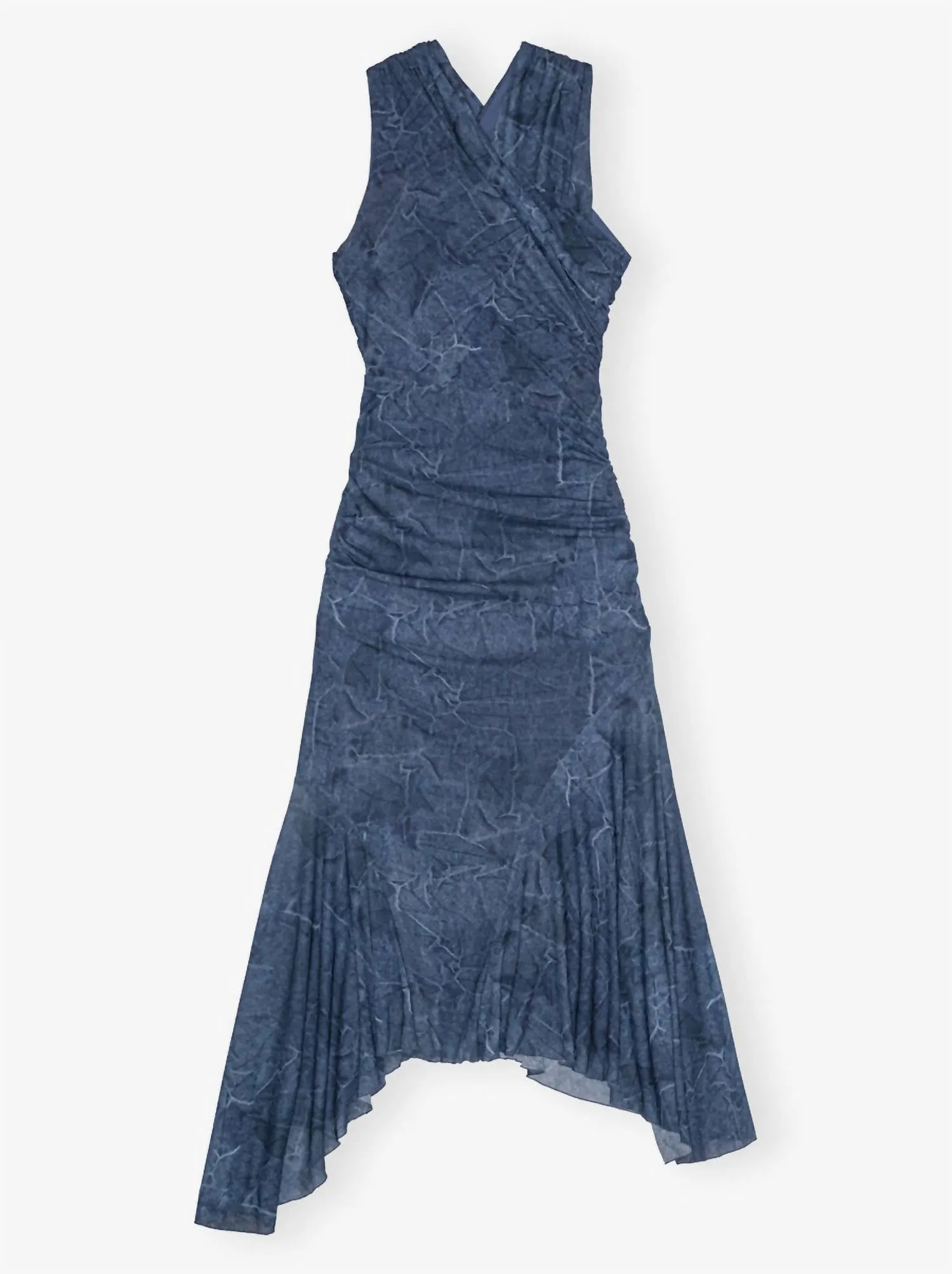 Mesh Ruched Dress