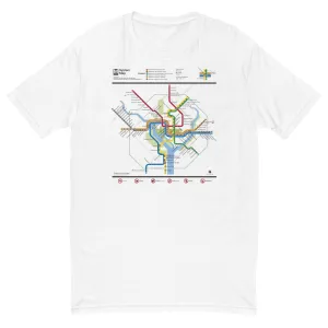 Metro Map (2022 Silver Line) T-Shirt