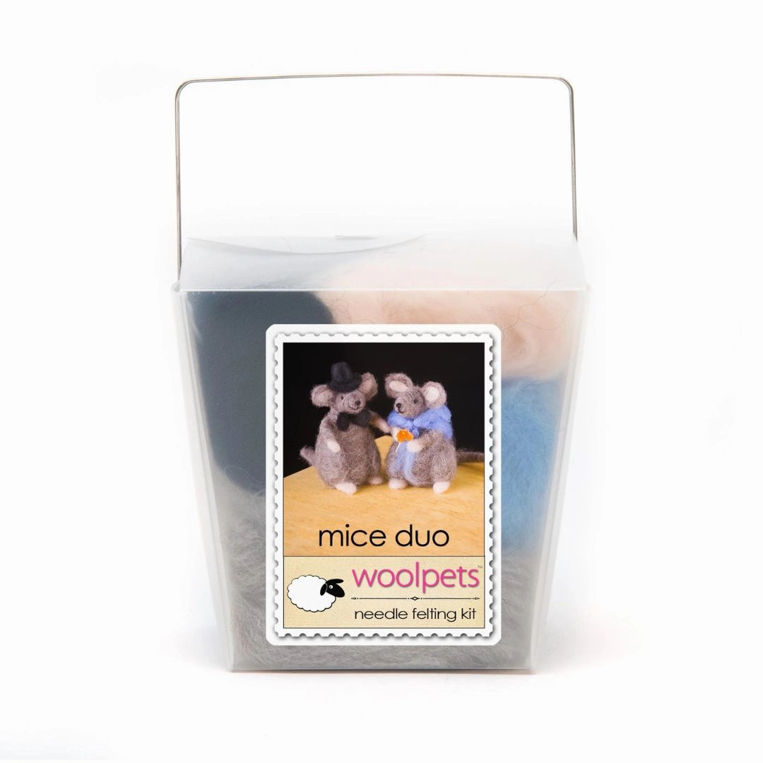 Mice Duo Needle Felting Kit