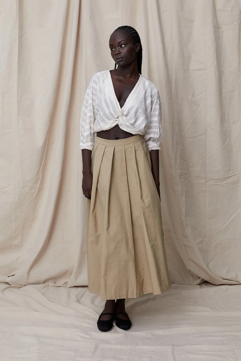 Micola Twist Top White