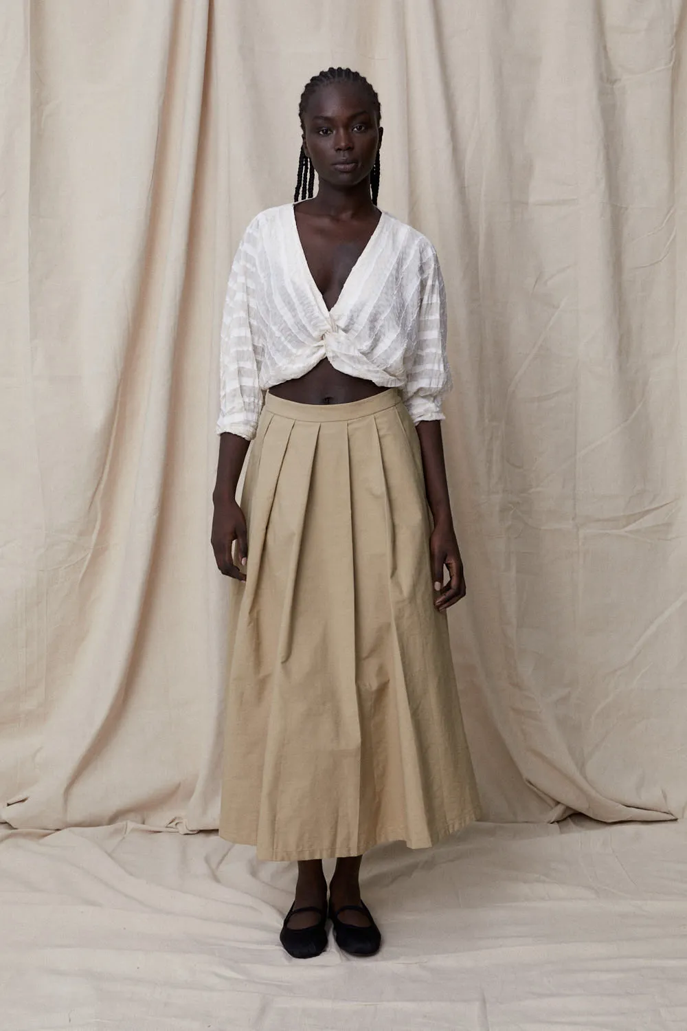 Micola Twist Top White