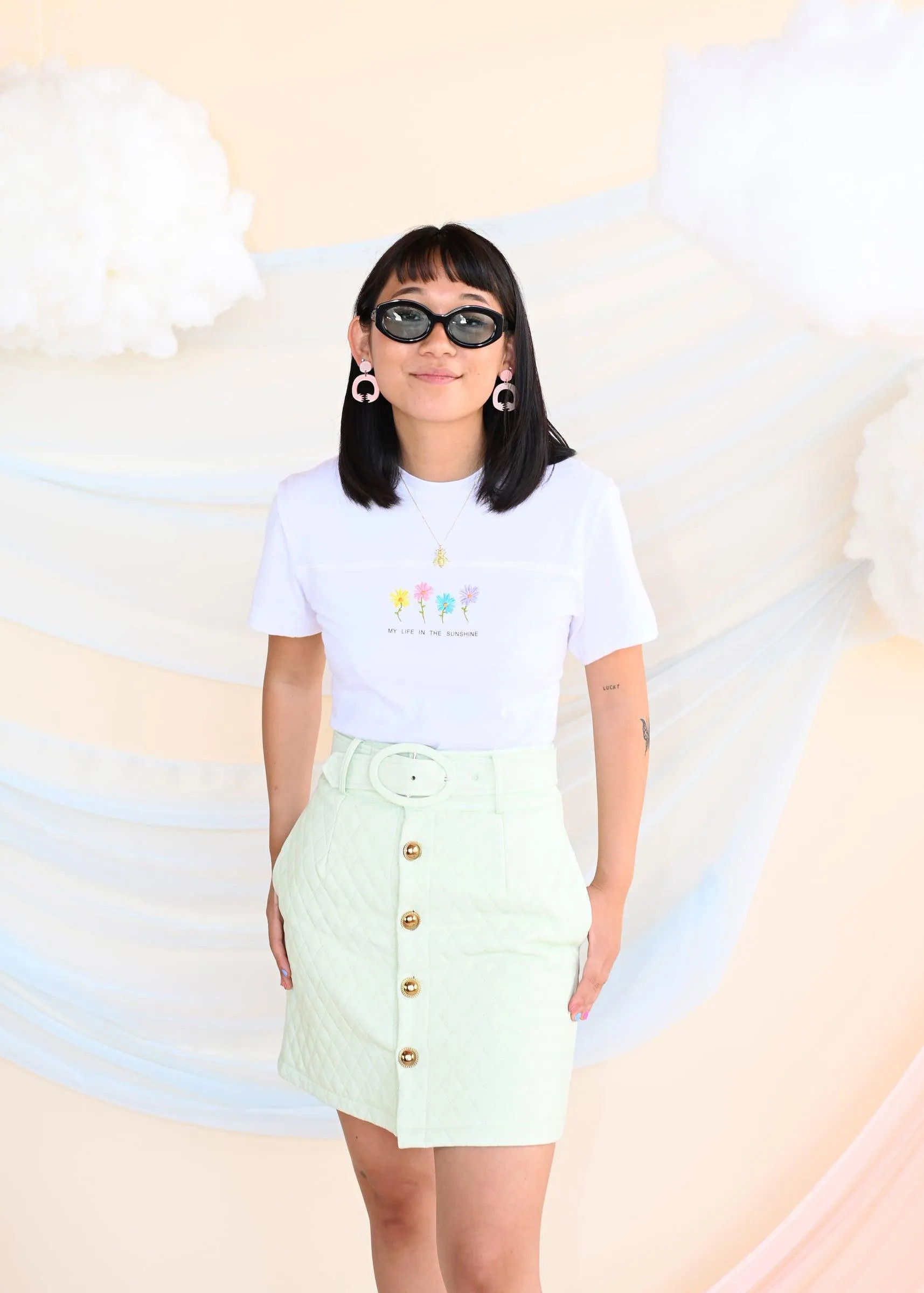 Mid Century Quilted Skirt