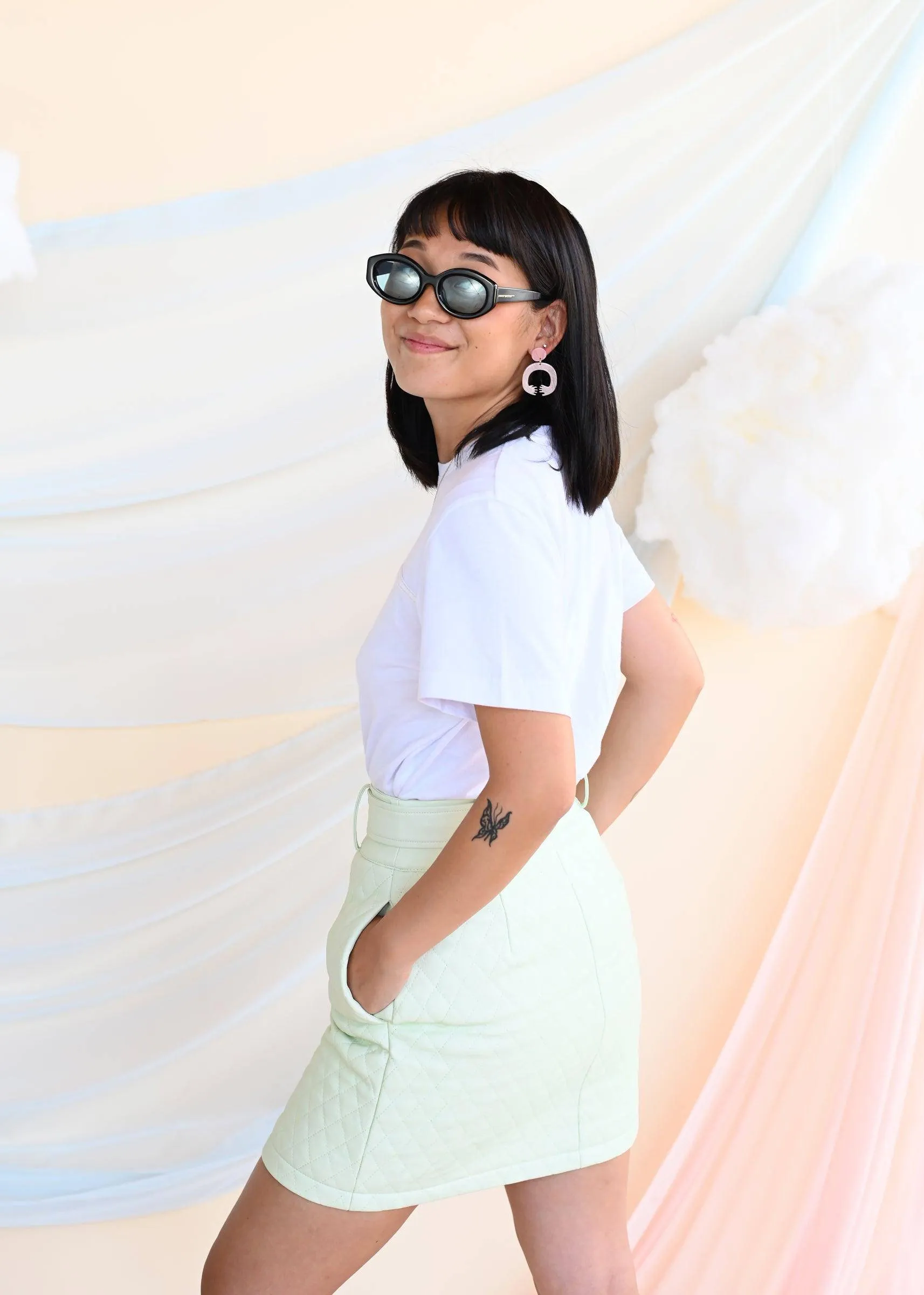 Mid Century Quilted Skirt