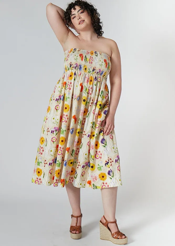 Mindy Smocked Midi Dress