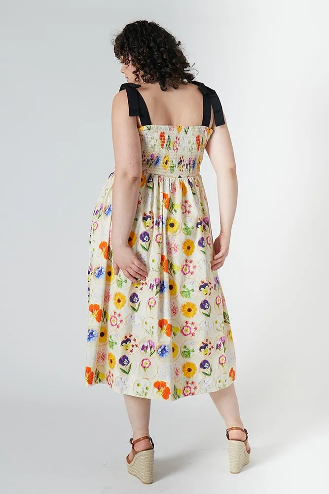 Mindy Smocked Midi Dress