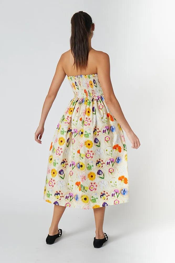 Mindy Smocked Midi Dress