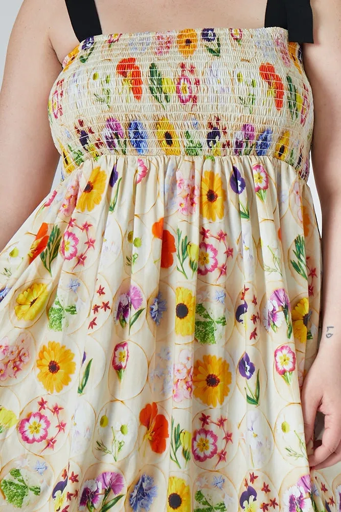 Mindy Smocked Midi Dress