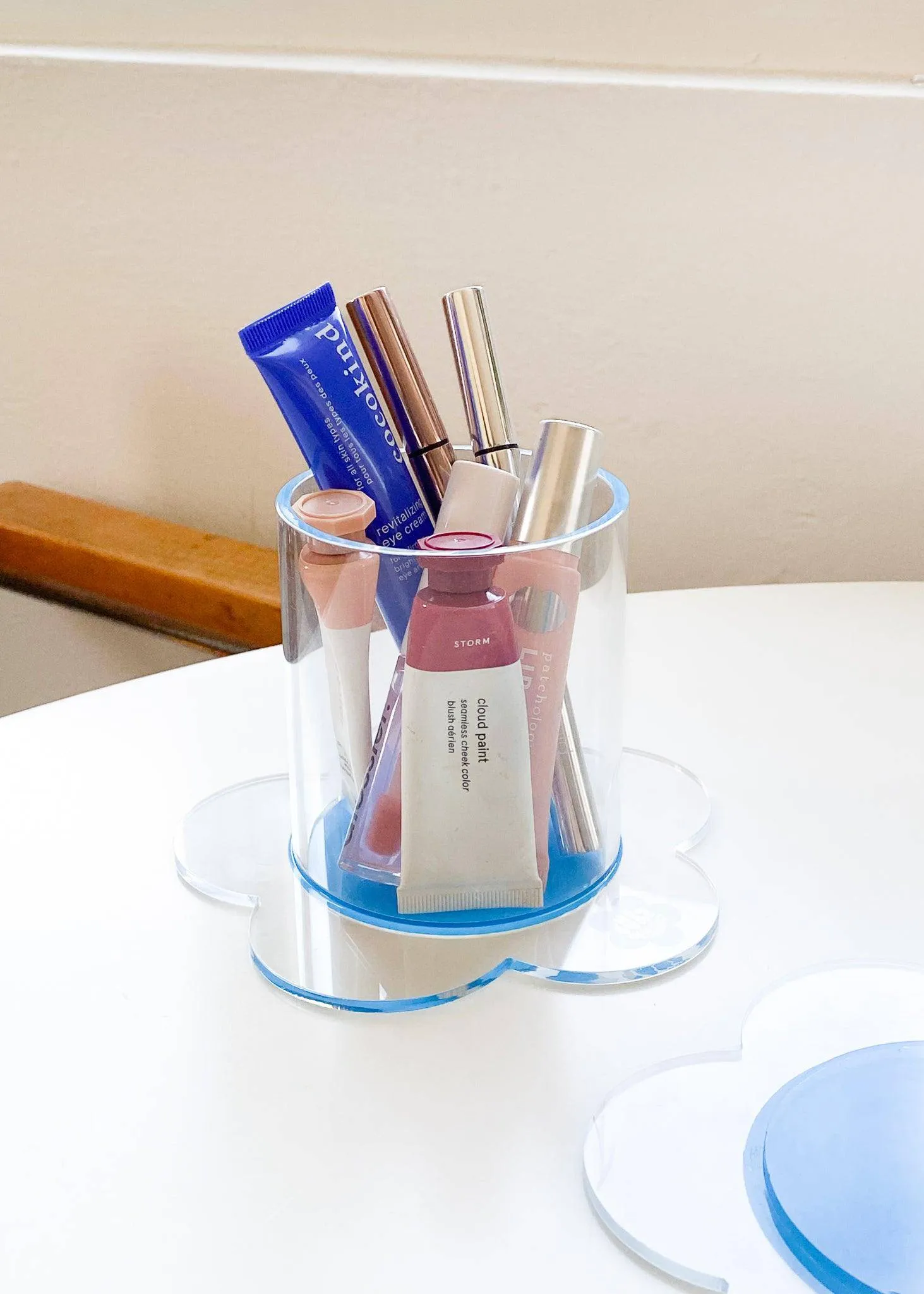 Mini Flower Acrylic Jar - Blue