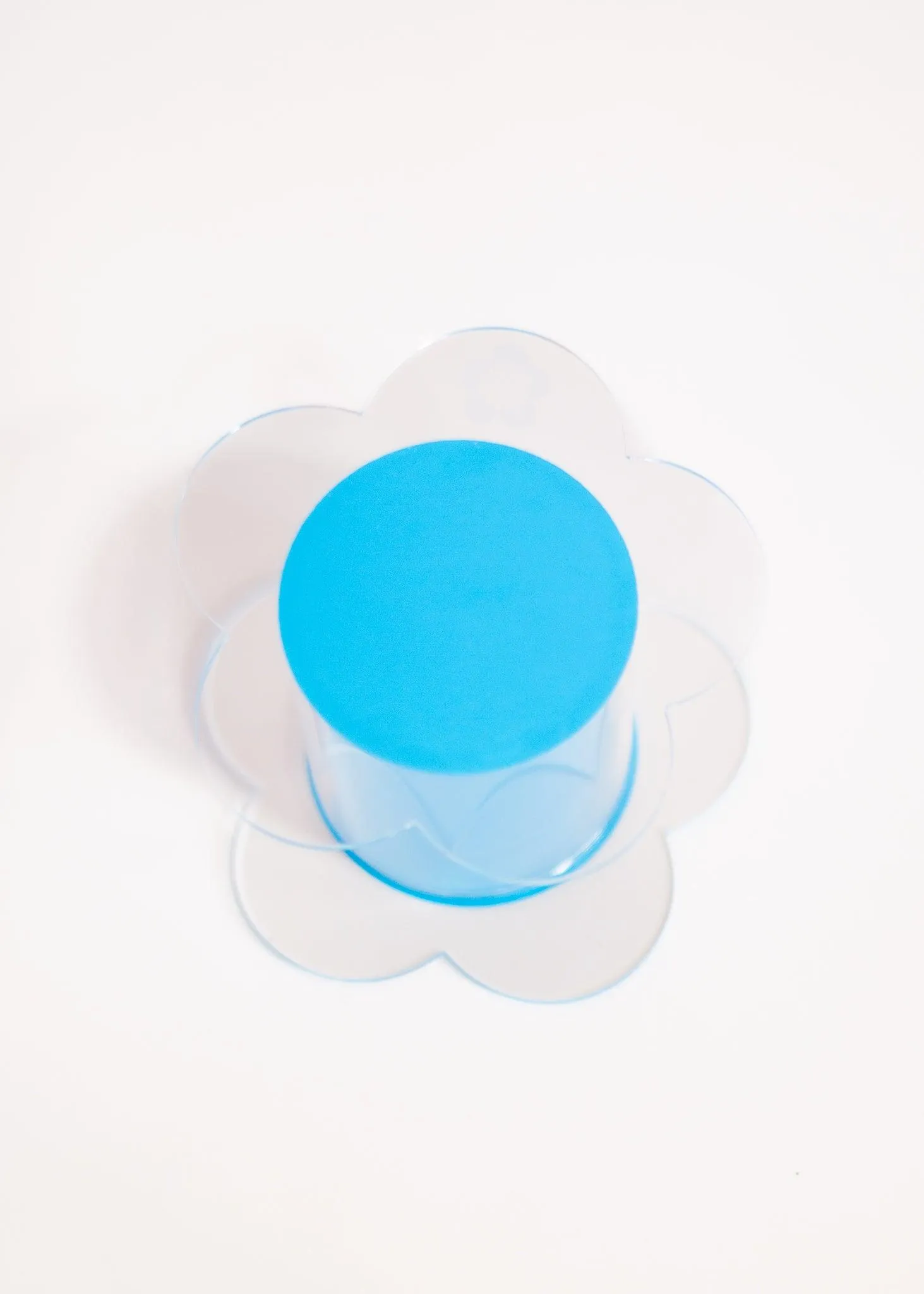 Mini Flower Acrylic Jar - Blue