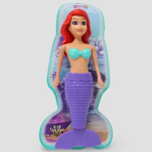 Mini Mermaid Doll  Wind-Up Fun for Kids (Assorted Colors)
