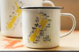 Moana Road Food and Wine Enamel Mug