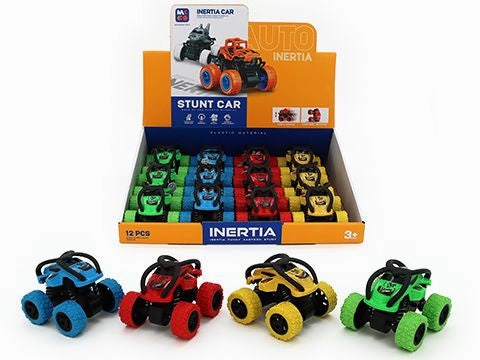 Monster Wheel Friction Rollover Stunt Car