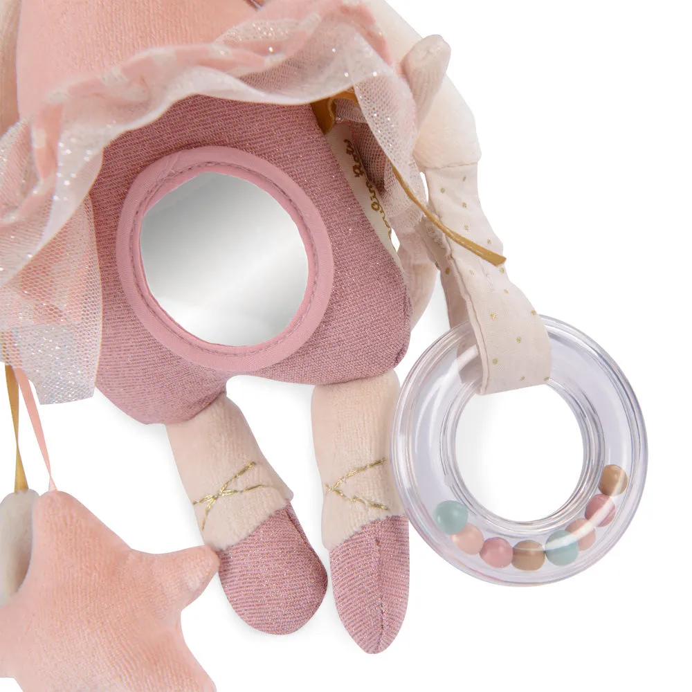 Moulin Roty La Petite Ecole De Danse Pink Hanging Activity Mouse 34cm