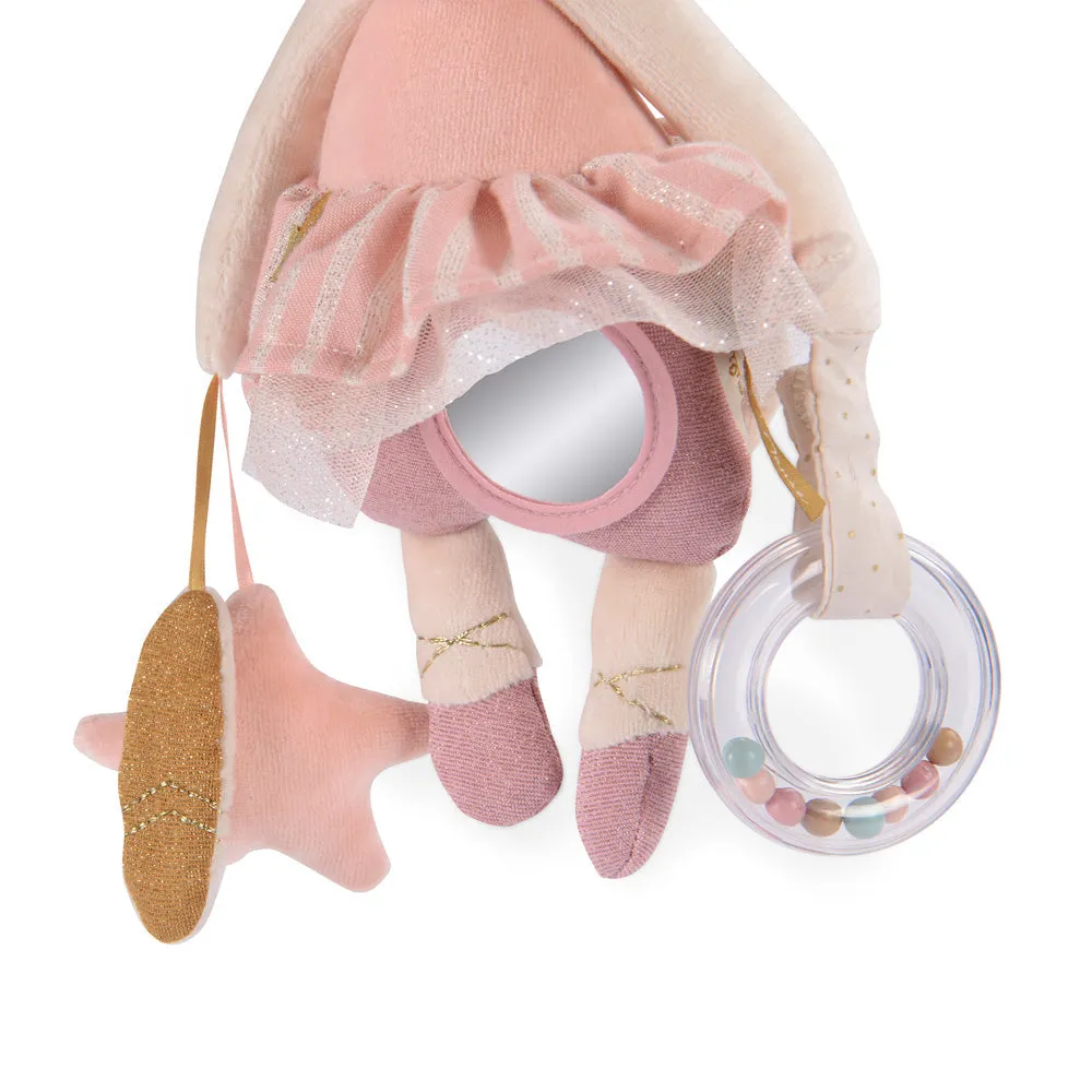 Moulin Roty La Petite Ecole De Danse Pink Hanging Activity Mouse 34cm
