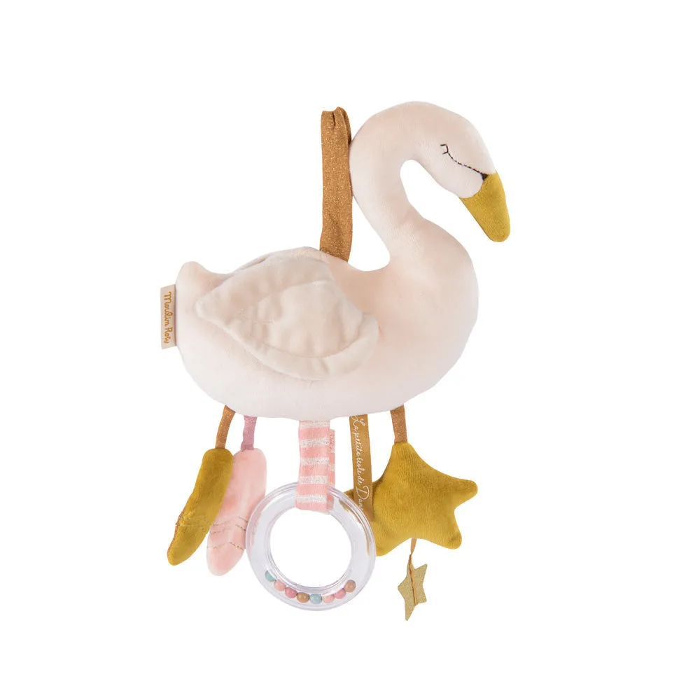 Moulin Roty La Petite Ecole De Danse Pink Hanging Activity Swan 32cm