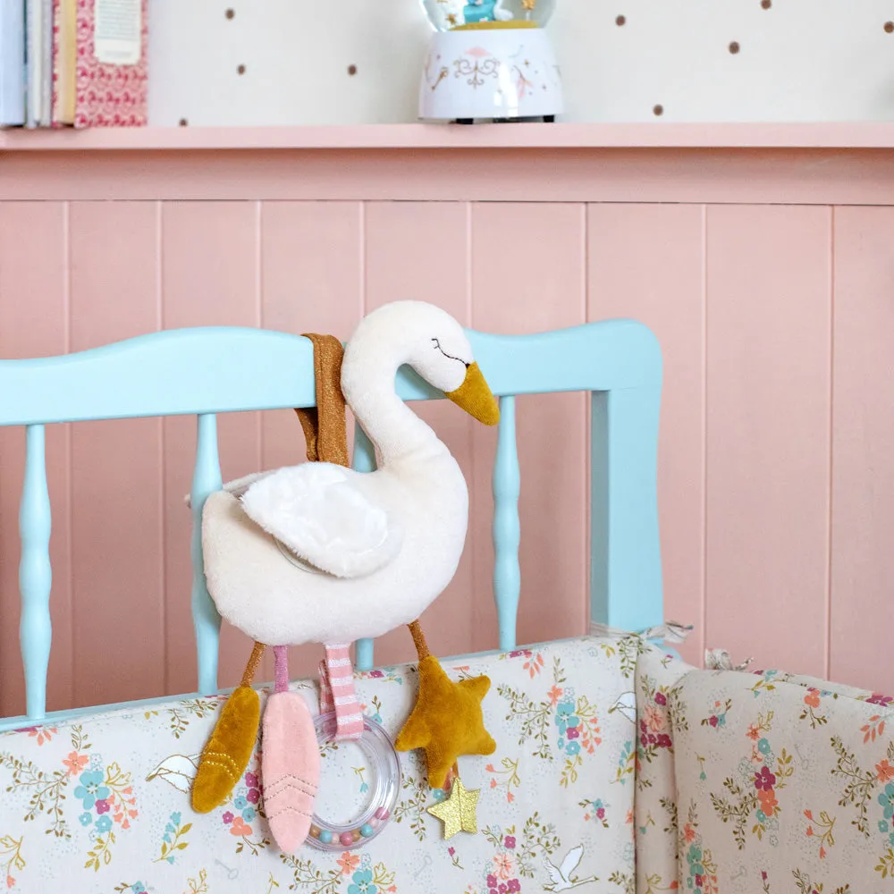 Moulin Roty La Petite Ecole De Danse Pink Hanging Activity Swan 32cm