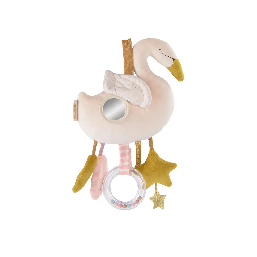 Moulin Roty La Petite Ecole De Danse Pink Hanging Activity Swan 32cm