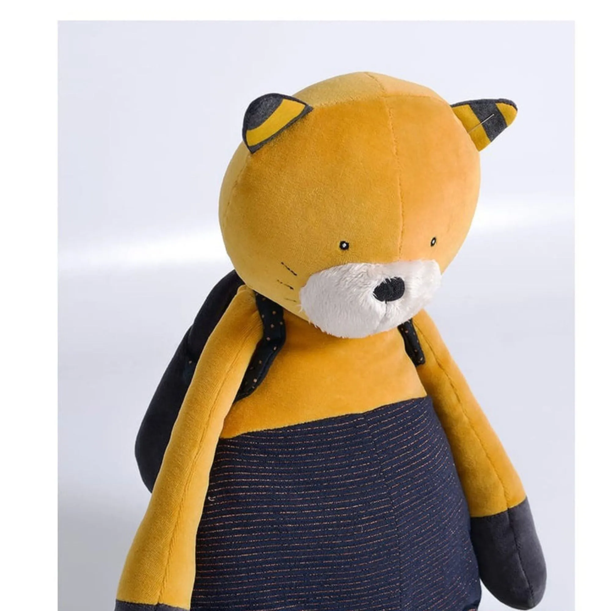 Moulin Roty Les Moustaches Giant Cat Mustard