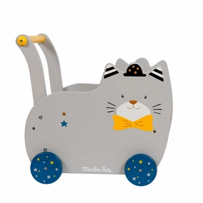 Moulin Roty Les Moustaches Walking Trolley Cat