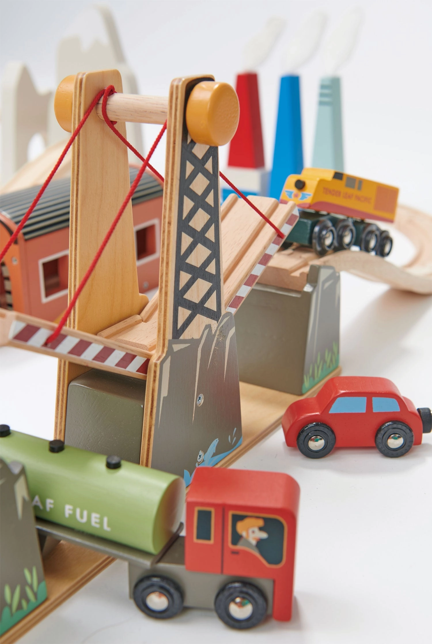 Mountain View Wooden Train Set