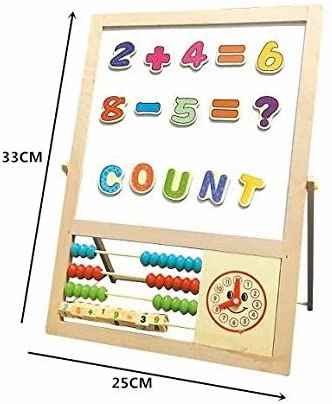 Multifunctional magnetic double sided drawing board