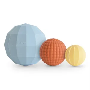Mushie Powder Blue Nesting Spheres Sensory Toy