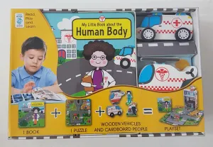 My Little Hospital Set puzzle and book play set