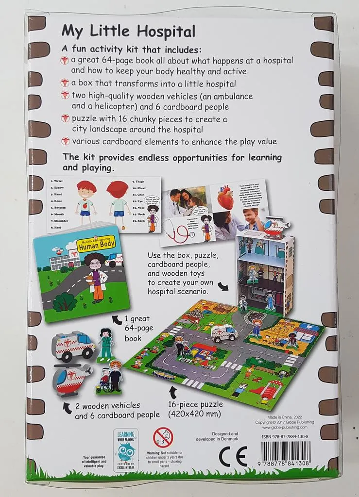 My Little Hospital Set puzzle and book play set