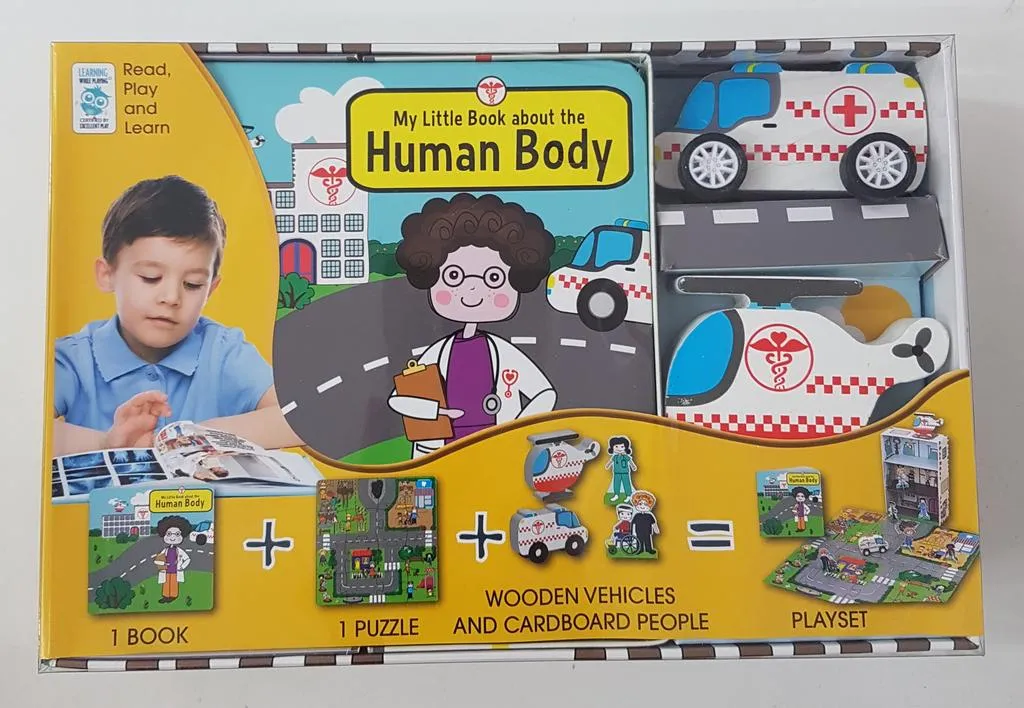 My Little Hospital Set puzzle and book play set