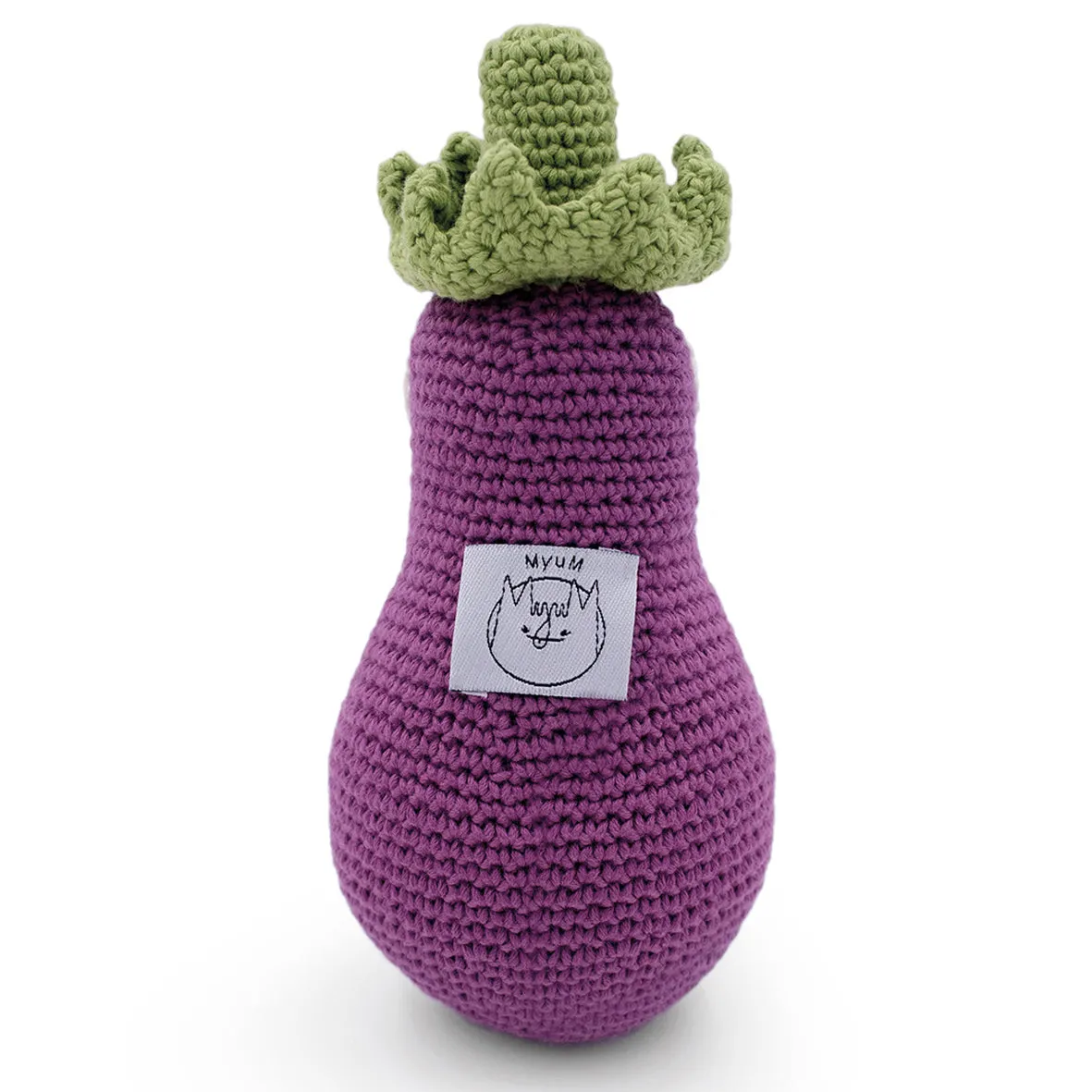 MyuM Rgine Eggplant Rattle