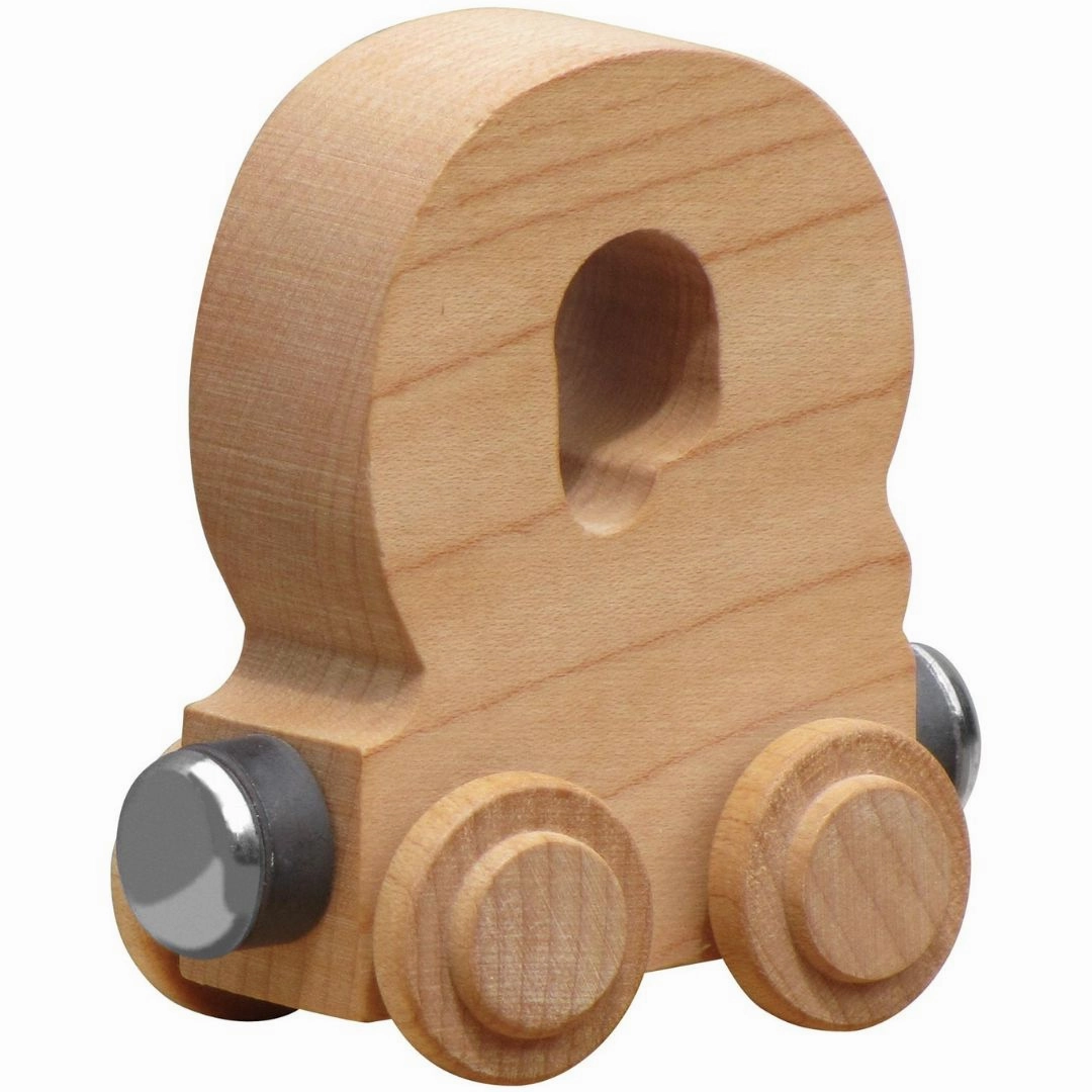 Natural Wooden Name Train Letters