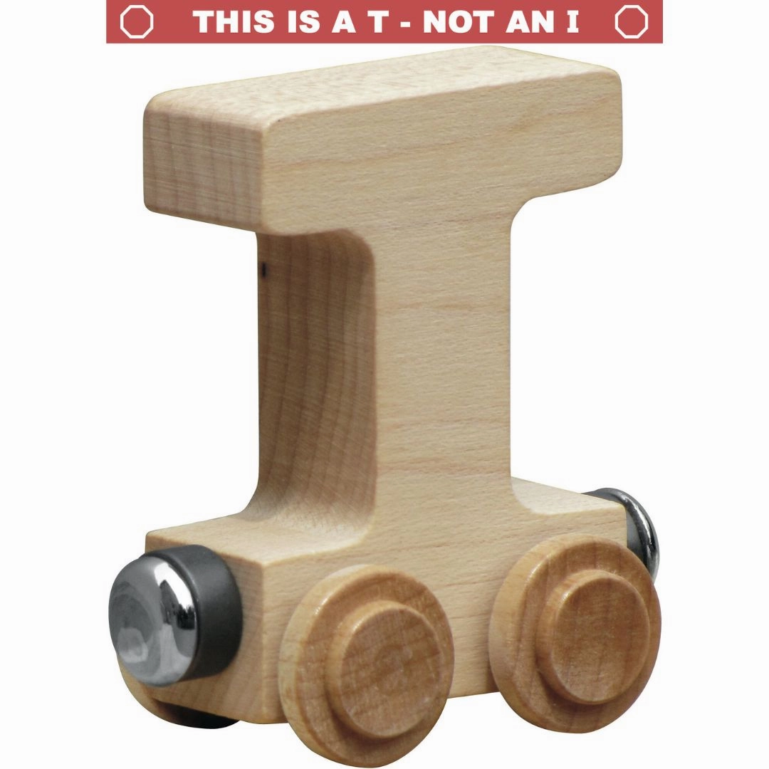 Natural Wooden Name Train Letters