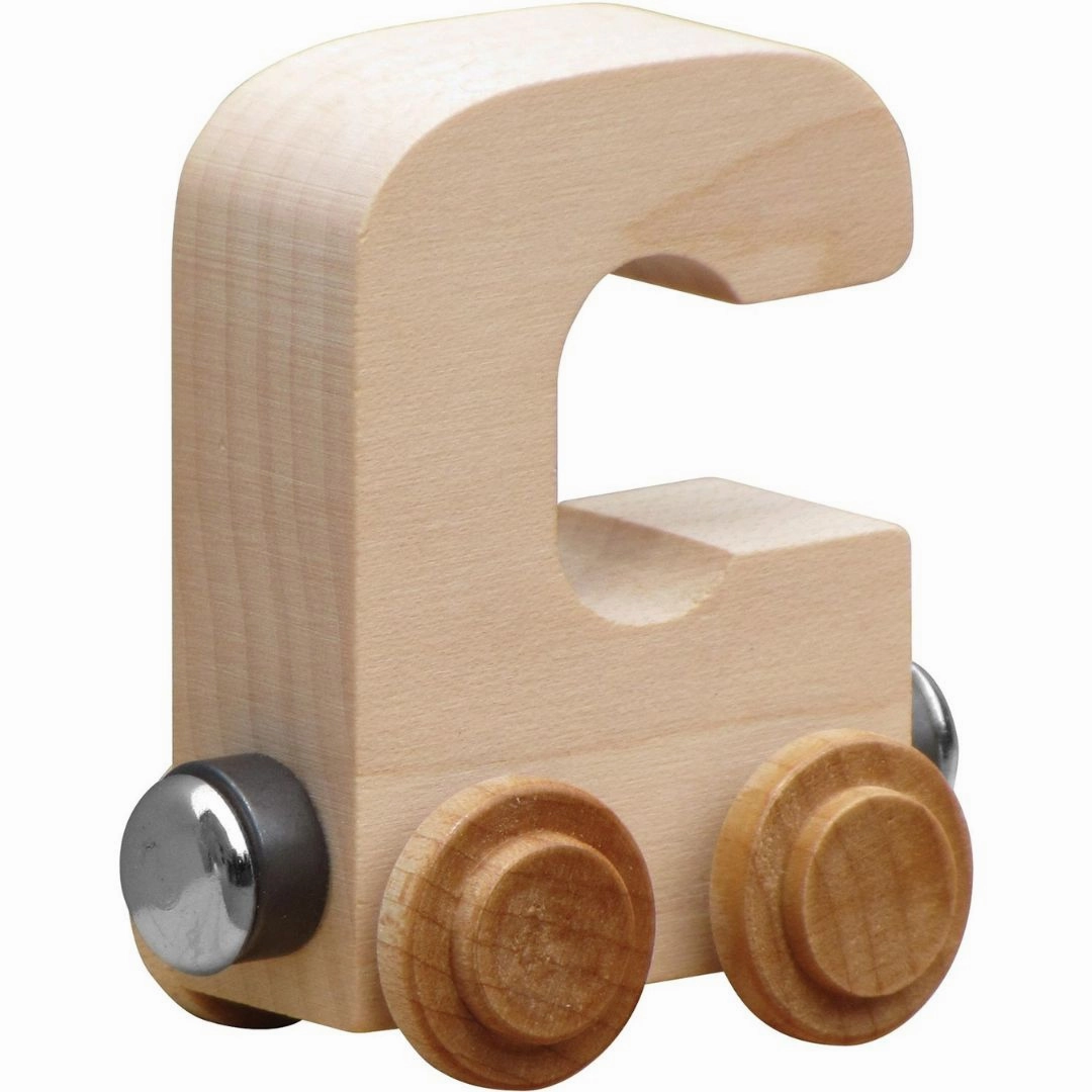 Natural Wooden Name Train Letters