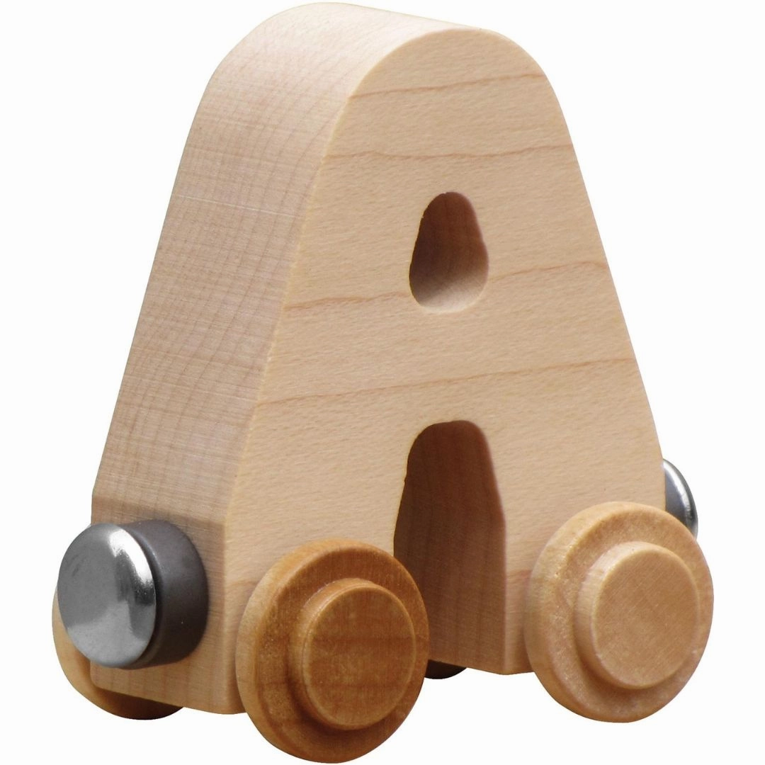 Natural Wooden Name Train Letters