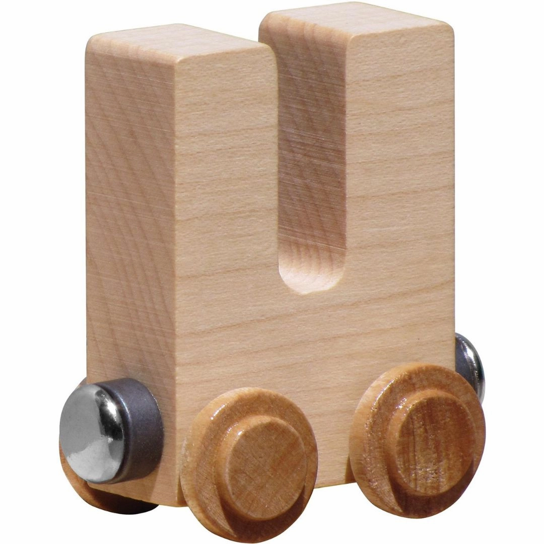 Natural Wooden Name Train Letters