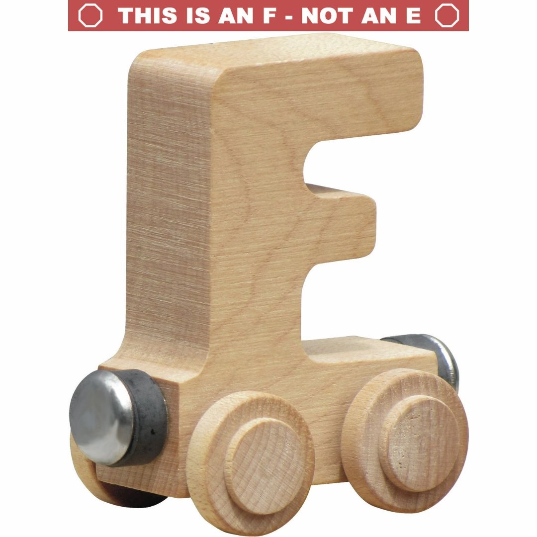 Natural Wooden Name Train Letters