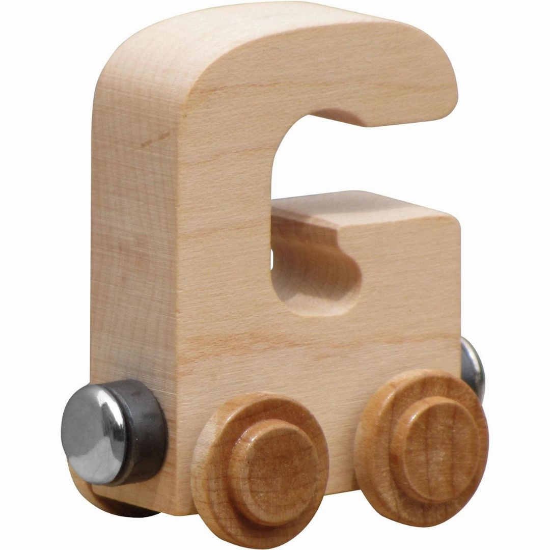 Natural Wooden Name Train Letters