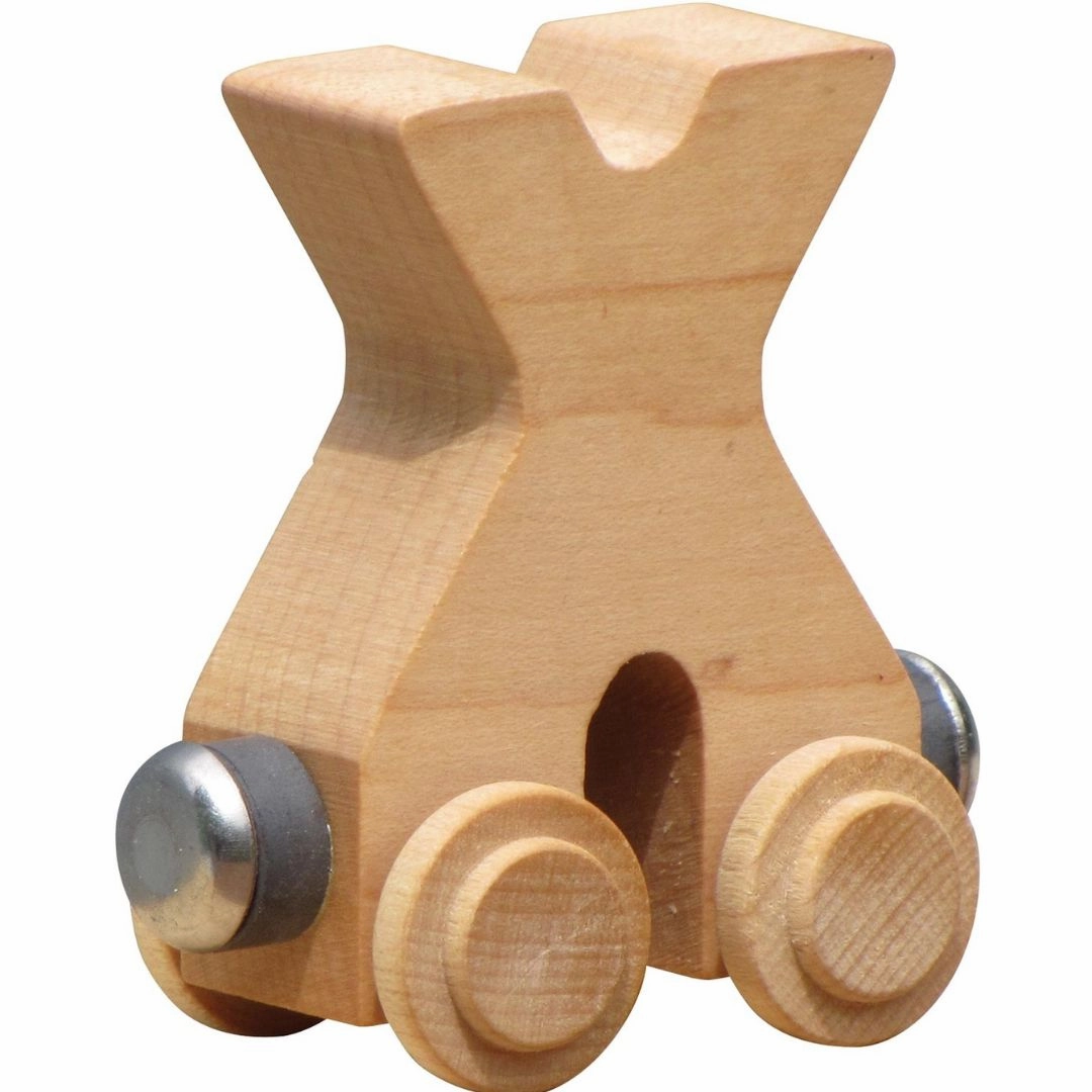 Natural Wooden Name Train Letters