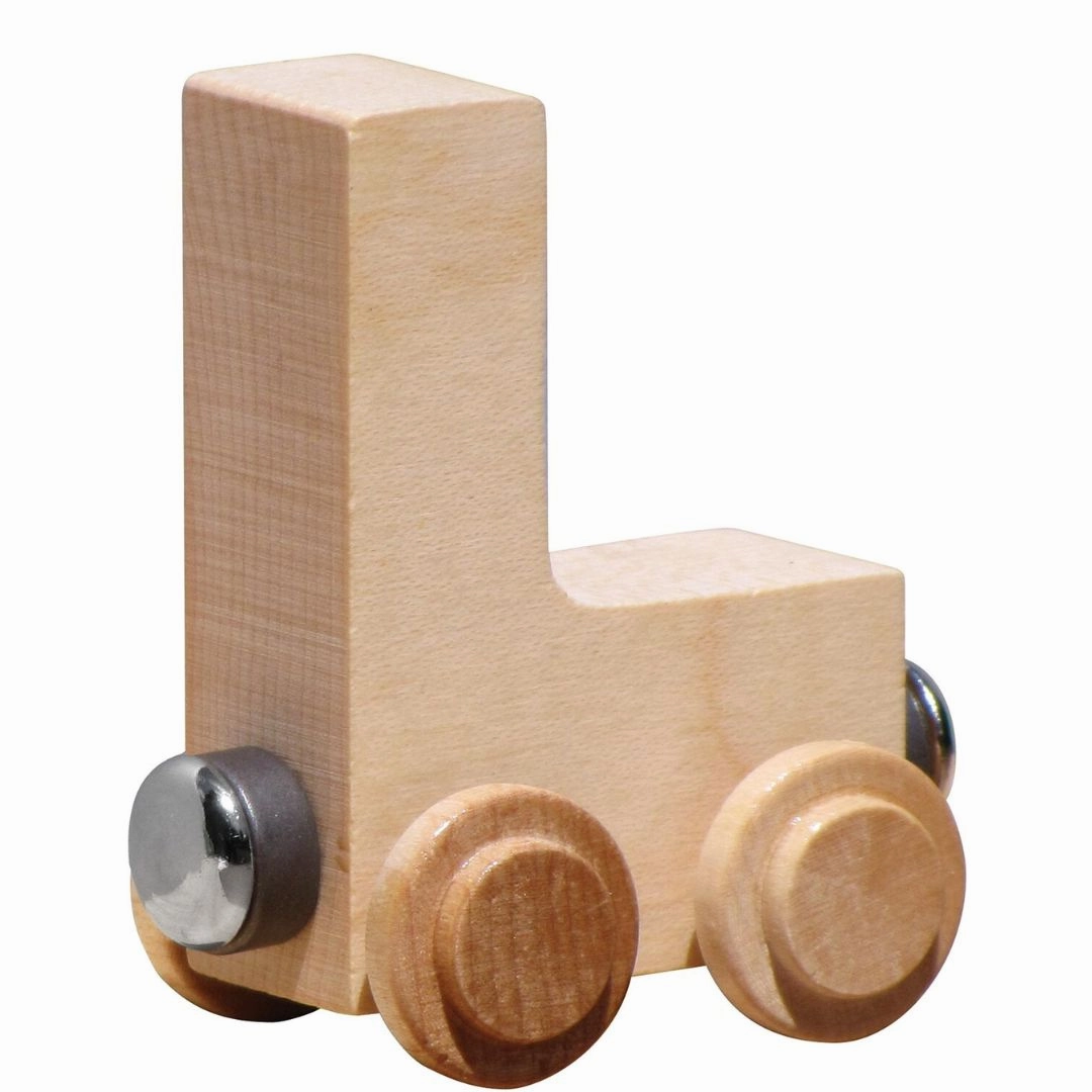 Natural Wooden Name Train Letters