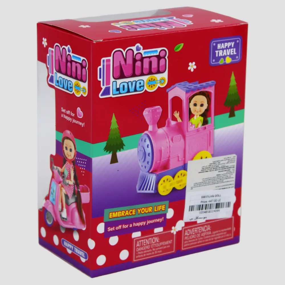 Nini Love Little Doll  Pink Motorcycle
