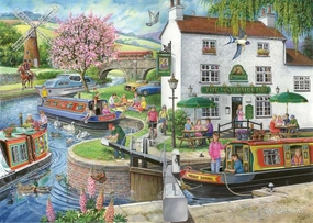No.6 - By The Canal - 1000 Piece Jigsaw Puzzle